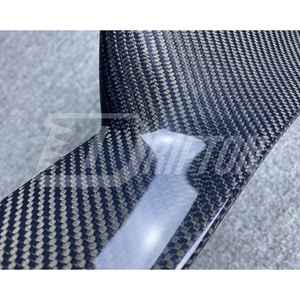 GTA Style Carbon Fiber Single Deck <b>Rear</b> <b>Spoiler</b> Wing with Polished Finish for Alfa Romeo Giulia - Product Image 5