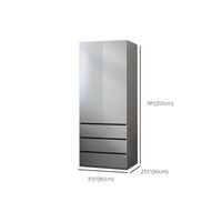 Ensemble de placards de style australien moderne avec portes en verre, meubles de luxe