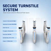 Tourniquet rapide pleine hauteur SUS304 avec système de contrôle d'accès par reconnaissance faciale, code QR, RFID et empreinte digitale pour aéroport, métro, salle de sport