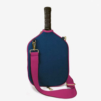 Sac de transport en néoprène personnalisé avec logo pour raquette de pickleball, étui imperméable pour raquette de tennis, style bandoulière, vente en gros