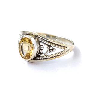 Anillo de Citrino, Anillo de Plata de Ley 925 con Piedra Preciosa, Colección Hecha a Mano, Anillos Finos, Joyería de Plata, Precio al por Mayor - Product Image 2