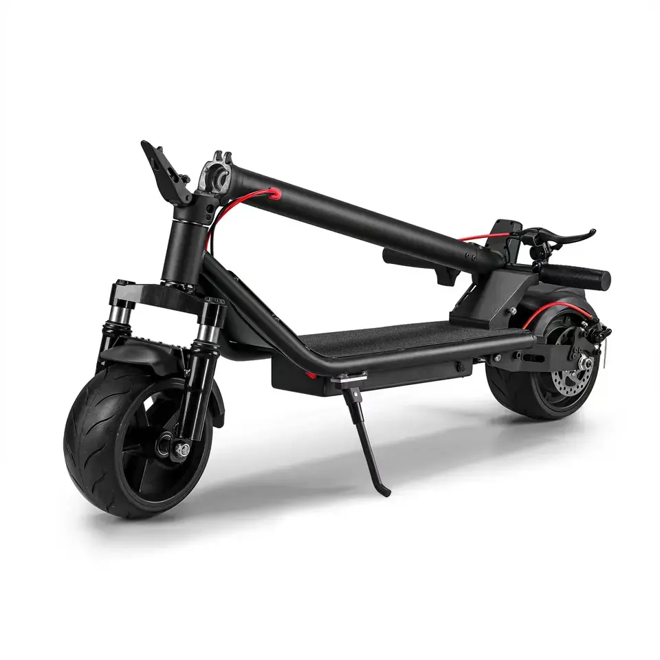 Doppia sospensione antiurto 9 pollici fat tire scooter elettrico 500W fuoristrada escooter 48V 15AH adulti scooter elettrico