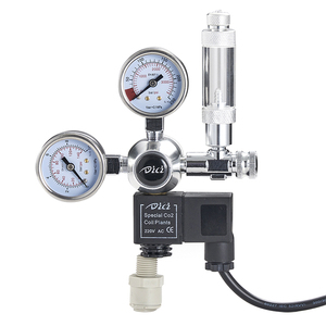 Régulateur de pression d'aquarium CO2 à un étage avec solénoïde et régulateur de table <span class=keywords><strong>double</strong></span> compteur de bulles - Product Image 1