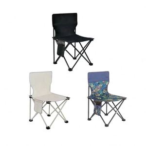 Chaise de camping pliable pour adulte en tissu Oxford 600D noir, très vendue, pour promotion - Product Image 2