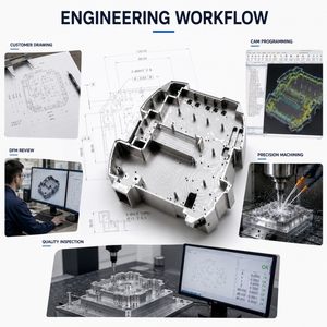Parti in Alluminio Lavorate a CNC su Misura, Servizio di Fresatura e Tornitura di Precisione, Produzione Prototipi, Supporto <span class=keywords><strong>DFM</strong></span>, Fabbrica Professionale - Product Image 4