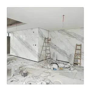 Venus branco mármore slabs preço para piso de mármore sintético