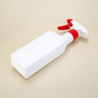 Flacons pulvérisateurs scellés en plastique PE opaque de 500ml avec logo personnalisé pour le nettoyage de l'eau Récipient rechargeable vide cosmétique
