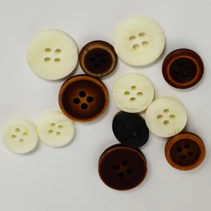 Manufacturer factory price custom size and logo resin buttons 4 holes 10mm