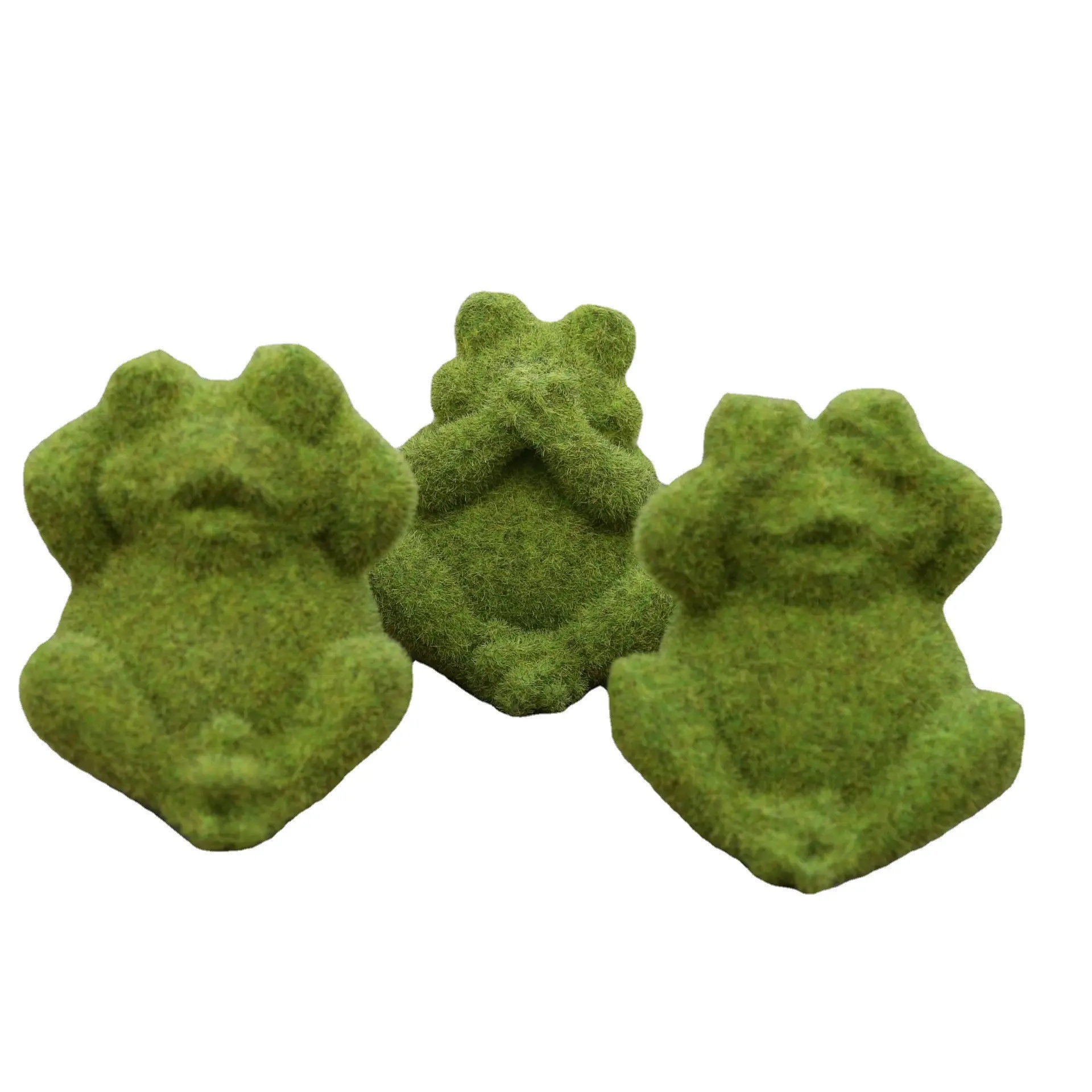 12 팩 야외 안뜰 잔디 녹색 시뮬레이션 몰려 동물 무리 수지 개구리 입상 개구리 정원 장식