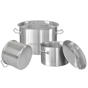 Set di <span class=keywords><strong>Pentole</strong></span> Grandi da 30 Quarti in Acciaio Inox, Pentola per Zuppa con Fondo Composito per Uso Commerciale Intensivo - Product Image 2