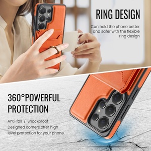 เคสโทรศัพท์แบบกระเป๋าหนัง PU แม่เหล็กสำหรับธุรกิจ สำหรับ Samsung S26 S23 S24 S25 Ultra Plus FE พร้อมช่องใส่บัตรและขาตั้งป้องกัน - Product Image 5