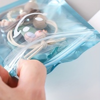Sac d'emballage holographique personnalisé en Mylar, avec fermeture latérale scellée, en plastique PE, avec dos en feuille, à déchirure facile, fabriqué en usine