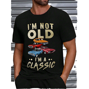 Men's Trendy Retro Streetwear Smart Casual <b>Animal</b> Print <b>Knitted</b> T-Shirts Fun Lettering Custom Print 100% Polyester Breathable - Product Image 1