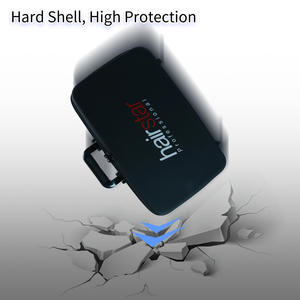 طقم ماكينة حلاقة شعر احترافية للرجال بشفرة على شكل حرف T لاسلكية مع تصميم شعار مخصص، وحقيبة تخزين كلاسيكية بسيطة من قماش أكسفورد بسحاب للاستخدام اليومي - Product Image 6