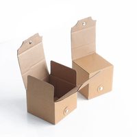 Eco-Friendly Recycled Materials Kraft Paper Self-Erecting Oblong Gift Box Button String Closure Multi-Sized Reusable Packaging