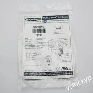 Sensor Fotoeléctrico Banner Q12RB6RQ, PNP/NPN, Alcance de 2 m, 10-30 VCC, 4 Pines M8, 6 Pulgadas Usado - Product Image 1