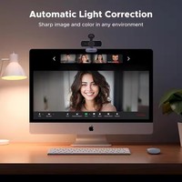 Webcam UGREEN 2K Baru Ultra HD dengan Mikrofon, Kamera PC dengan Penutup Privasi, Kamera Web USB untuk Streaming