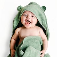 Hooded Baby Bath Poncho Towel 100% Cotton Woven Soft for Newborns & Toddlers Bathroom Use