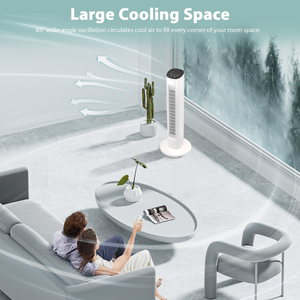 Silent Tower Fan Smart Remote Control Bedroom Office Strong Floor Style Bladeless Cold Air Home Tower Fan Summer - Product Image 5