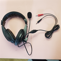 Casque stéréo de jeu filaire à double prise 3.5MM avec micro Écouteurs de jeu Microphone Écouteur pour ordinateur Casque S-750