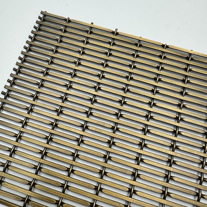 Maglia metallica per rivestimento da parete per architettura e decorazione PVD Goad rivestimento in titanio placcato maglia architettonica - Product Image 2