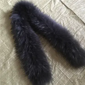 Winter Fluffy Real Racoon Fur Trim