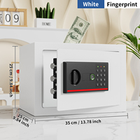 Coffre-fort ignifuge intelligent avec déverrouillage par empreinte digitale, antivol, pour la maison/le bureau, serrure électronique numérique, coffre-fort pour argent, bijoux, dossiers