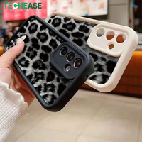 Étui de téléphone portable en TPU noir et blanc léopard antichoc de haute qualité pour Samsung 2026, nouvelle arrivée, housses de téléphone portable de luxe pour femmes