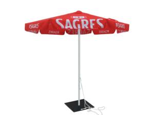 ร่มสนามกลางแจ้งกลางแจ้งร่มกันแดดชายหาดร่มกันแดดทรงกลมยาว3เมตรผ้าป้องกันรังสียูวี - Product Image 6