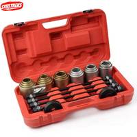 Kit Universal de Extractores de Cojinetes de 20 Piezas, Herramienta de Extracción e Instalación de Bujes, Forjado en Cálido y Tratado Térmicamente, Color Negro