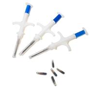 Harga pabrik rabid khusus Tag kaca Rfid hewan Tag kapsul Microchip Tag Bioglass hewan