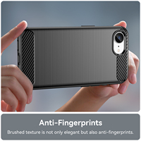 2025 affaires brossé fibre de carbone Texture souple étui de téléphone en TPU pour iPhone 16E couverture mobile pour iPhone XR 14 15 Plus 16 Pro Max