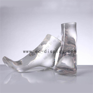 Nuovo Stile di Espositore per Scarpe a Calzino, Manichino Piede Femminile Trasparente in Resina, Modello Piede in Resina per Tacchi a Spillo - Product Image 5