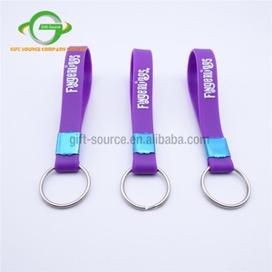 Personalized Customized logo Cheap <strong>Silicone</strong> <strong>Keychain</strong>/pvc <strong>Keychain</strong> <strong>Keyring</strong> Strap - Product Image 2