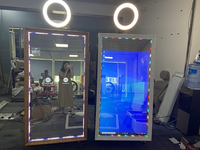 Cabina de Fotos con Espejo para Eventos o Bodas, Marco LED con Función SDK, Espejo Fotográfico con Cámara e Impresora para Fiestas