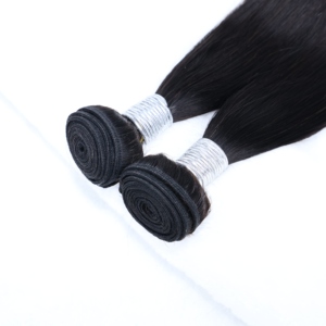 <span class=keywords><strong>Extensiones</strong></span> de Cabello Virgen Indio Liso, Tejidas a Mano, Color Negro <span class=keywords><strong>Natural</strong></span>, para Coser y Tejer - Product Image 2