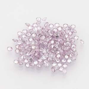 Diamante Suelto de Corte Redondo, Color Rosa Púrpura Intenso, Cultivado en Laboratorio, de 1MM a 3MM, Piedra Pulida de Color Fantasía para Joyería - Product Image 6