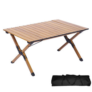 Table omelette pliante d'extérieur avec <span class=keywords><strong>sac</strong></span> de transport Table de pique-nique d'extérieur pliante de camping enroulée - Product Image 1