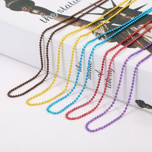 Collares de Moda con Cuentas, Cadena de Bolas Colorida, Soporte para Gafas y Mascarillas, Accesorio Unisex - Product Image 2