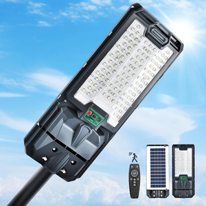 Lampara <span class=keywords><strong>Farola</strong></span> <span class=keywords><strong>Led</strong></span> Solar Suburbana <span class=keywords><strong>Alumbrado</strong></span> <span class=keywords><strong>Publico</strong></span> 1500w Con Tubo Color Negro - Product Image 1
