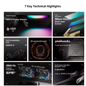 ニューレイネオ Air4pro ARスマートグラス DHR10 1200nitバージョン4000 AI HDRスクリーン 3840Hz PWM 3Dオーディオ バング＆オルフセン 中国 - Product Image 6