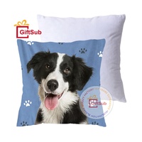 Taie d'oreiller en peluche courte unie par sublimation 40*40CM blanc 100 taies d'oreiller en polyester taies d'oreiller personnalisées pour la décoration intérieure