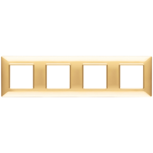 8M <b>Plate</b> 34mm Shiny Gold Wall <b>Switch</b> Cover 4 Gang 2+2+2+2 - Product Image 1