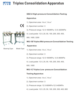 WG-1C <span class=keywords><strong>Triplex</strong></span> Lage Druk Consolidatie Hoge Druk Consolidatie Testen Apparaat <span class=keywords><strong>Triplex</strong></span> Consolidatie Apparaat - Product Image 2