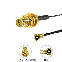 Câble adaptateur coaxial RF SMA vers UFL MHF1 MHF4 1,13 mm, assemblage de câbles, rallonge, câbles de raccordement