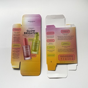 Boîte d'emballage en papier recyclé avec finition gaufrée et laminée brillante pour crème pour les yeux, crème pour le <span class=keywords><strong>visage</strong></span>, <span class=keywords><strong>lotion</strong></span>, <span class=keywords><strong>tonique</strong></span> et <span class=keywords><strong>tonique</strong></span> - Product Image 1