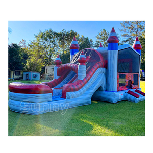 Château gonflable commercial pour enfants, combo de châteaux rebondissants, structure gonflable Moonwalk - Product Image 5