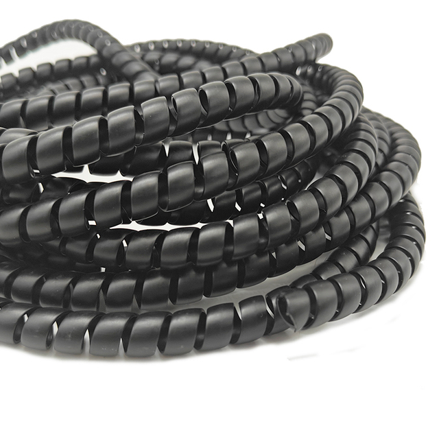 FYX Customized Size Hydraulic Hose Protector Nylon Spiral Wrapping Bands Spiral Wire Wrap