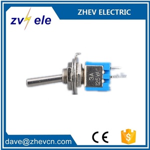 Interrupteur à bascule ON-OFF Mini <span class=keywords><strong>SMST</strong></span>-101 M5 2 broches à souder avec interrupteur à bascule bleu 3A 125V - Product Image 4