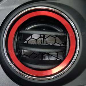 Accessoires de voiture 3 couleurs, anneaux intérieurs/extérieurs de climatisation, garniture décorative, 4 pièces pour Toyota Tacoma 2016-2020 - Product Image 6